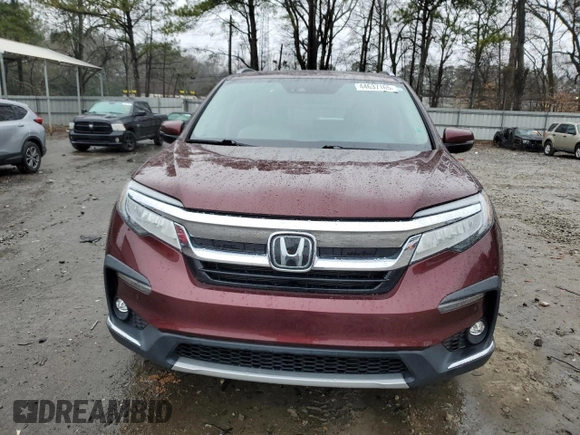 2021 Honda Pilot Elite with VIN 5FNYF6H06MB088455, listed as a Copart auction lot 44637165 with 24,178 mi miles and Salvage Title. Bid and sale history available at carsss.com. Image 5.