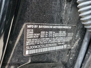 2018 BMW X4 xDrive28i with VIN 5UXXW3C5XJ0Z60559, listed as a Copart auction lot 53966645 with 112,474 mi miles and Clean Title. Bid and sale history available at carsss.com. Image 12.
