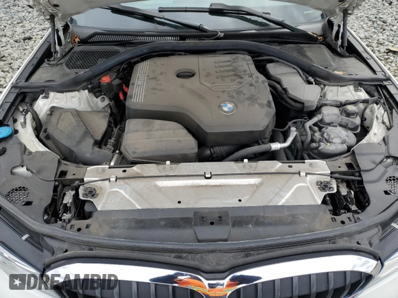 2020 BMW 3 Series 330i xDrive with VIN 3MW5R7J05L8B20595, listed as a Copart auction lot 51550985 with 0 mi miles and Salvage Title. Bid and sale history available at carsss.com. Image 12.
