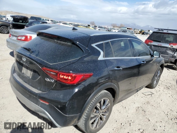 2017 Infiniti QX30 Luxury с VIN SJKCH5CR2HA025062, выставлен на аукционе Copart как лот 46940825 с пробегом 93 166 миль миль и Списание • Salvage title. История ставок и продаж доступна на DreamBid. Изображение 3.