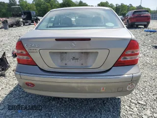 2004 Mercedes-Benz C 240 with VIN WDBRF61J44A551739, listed as a Copart auction lot 55145435 with 82,864 mi miles and Salvage title. Bid and sale history available at DreamBid. Image 6.