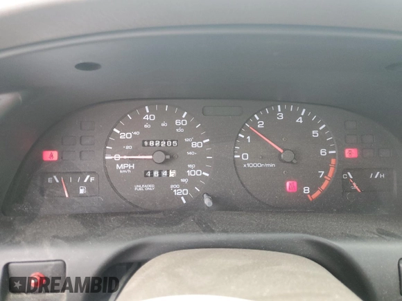 1998 Nissan Altima XE z VIN 1N4DL01D4WC217607, wystawiony jako Copart lot #55434615 z przebiegiem 182 205 mil mil oraz Szkoda całkowita • Salvage title. Historia ofert i sprzedaży dostępna na DreamBid. Obrazek 9.