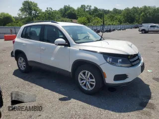 2017 Volkswagen Tiguan S with VIN WVGBV7AX8HK016005, listed as a Copart auction lot 62390515 with 68,026 mi miles and Salvage title. Bid and sale history available at DreamBid. Image 4.