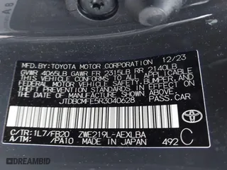 2024 Toyota Corolla Hybrid LE with VIN JTDBCMFE5R3040628, listed as a IAAI auction lot 41217514 with 41,927 mi miles. Bid and sale history available at carsss.com. Image 9.