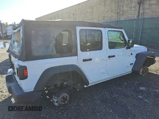 2022 Jeep Wrangler Unlimited Sport with VIN 1C4HJXDN7NW270183, listed as a Copart auction lot 80512144 with 10,935 mi miles and Clean Title. Bid and sale history available at DreamBid. Image 3.