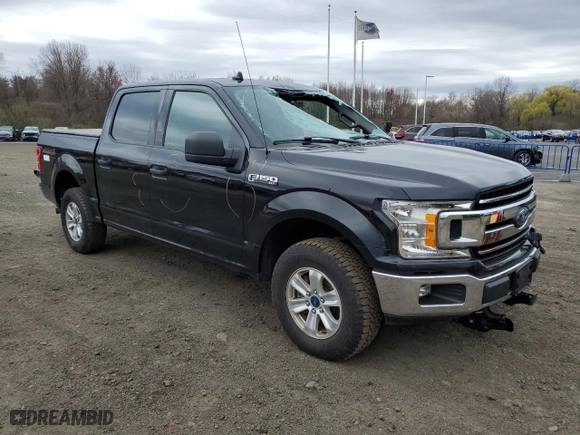 2019 Ford F-150 XL with VIN 1FTEW1E5XKFB19818, listed as a Copart auction lot 52922125 with 161,835 mi miles and Salvage Title. Bid and sale history available at carsss.com. Image 4.