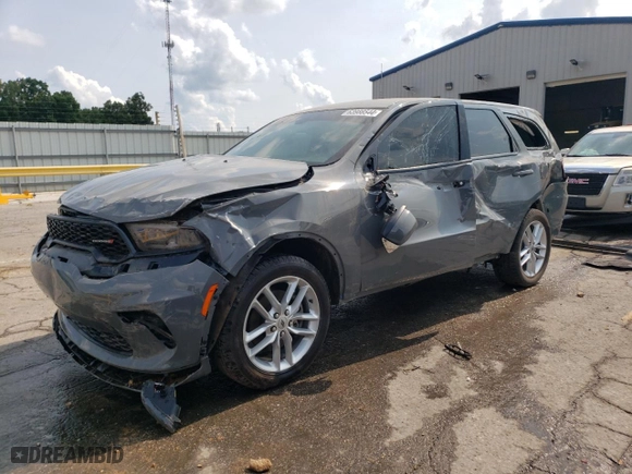 2022 Dodge Durango GT with VIN 1C4RDJDG7NC107304, listed as a Copart auction lot 63988544 with 56,471 mi miles and Salvage Title. Bid and sale history available at carsss.com. Image 1.