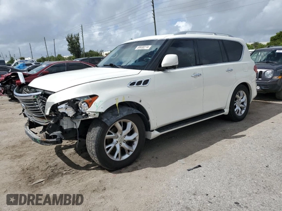 2013 Infiniti QX56 with VIN JN8AZ2NE5D9042020, listed as a Copart auction lot 69930274 with 194,258 mi miles and Salvage Title. Bid and sale history available at carsss.com. Image 1.