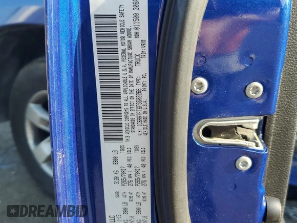 2015 Ram 1500 Tradesman with VIN 1C6RR7FT6FS602266, listed as a Copart auction lot 63303875 with Not provided miles and Salvage title. Bid and sale history available at DreamBid. Image 12.