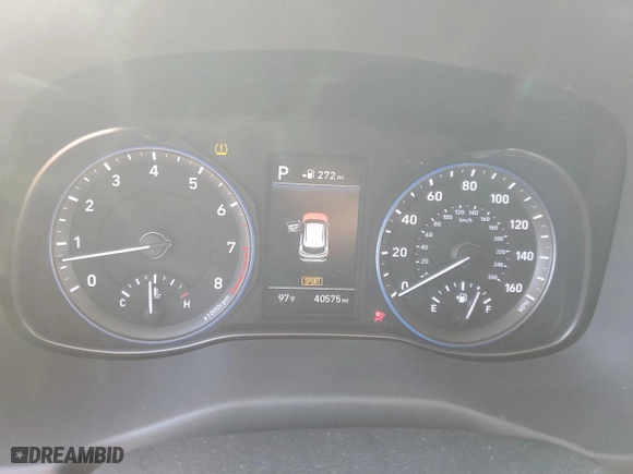 2018 Hyundai Kona Ultimate with VIN KM8K53A59JU130001, listed as a Copart auction lot 77345064 with 40,575 mi miles and Salvage Title. Bid and sale history available at carsss.com. Image 9.