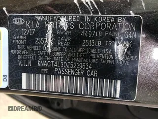 2018 Kia Optima LX with VIN KNAGT4L30J5239634, listed as a Copart auction lot 84121364 with 195,626 mi miles and Clean Title. Bid and sale history available at carsss.com. Image 12.