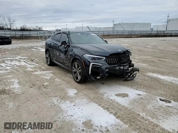2021 BMW X6 M50i with VIN 5UXCY8C05M9E21862, listed as a Copart auction lot 86329064 with 0 mi miles and Salvage Title. Bid and sale history available at carsss.com. Image 11.