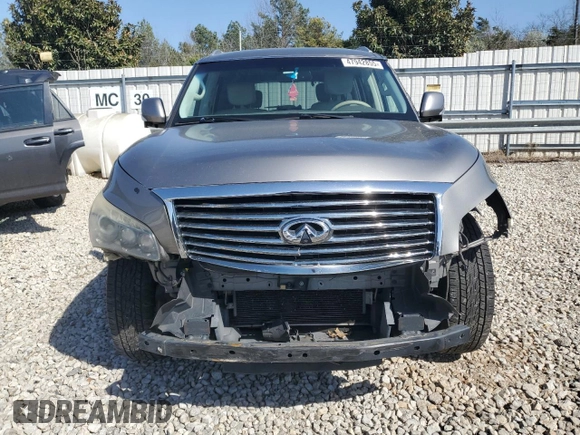 2012 Infiniti QX56 7-passenger with VIN JN8AZ2NF5C9518211, listed as a Copart auction lot 47942855 with 146,207 mi miles and Salvage Title. Bid and sale history available at carsss.com. Image 5.