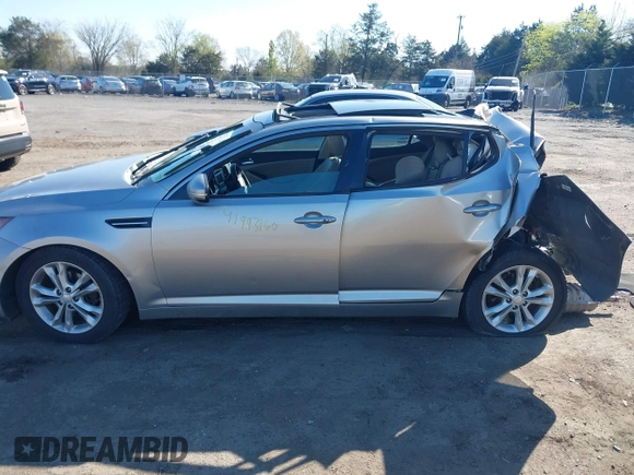 2013 Kia Optima EX with VIN 5XXGN4A7XDG199887, listed as a IAAI auction lot 41993160 with 235,603 mi miles and . Bid and sale history available at carsss.com. Image 14.