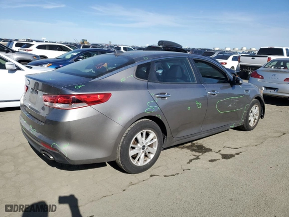 2017 Kia Optima LX with VIN 5XXGT4L32HG125966, listed as a Copart auction lot 44795095 with 75,571 mi miles and Salvage Title. Bid and sale history available at carsss.com. Image 3.