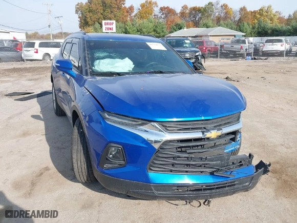 2019 Chevrolet Blazer with VIN 3GNKBBRA8KS613528, listed as a IAAI auction lot 40734671 with 82,418 mi miles. Bid and sale history available at carsss.com. Image 1.