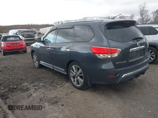 2013 Nissan Pathfinder SV with VIN 5N1AR2MM4DC677992, listed as a IAAI auction lot 42055683 with 195,113 mi miles and . Bid and sale history available at DreamBid. Image 3.