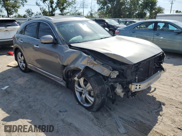 2009 Infiniti FX35 with VIN JNRAS18U29M104328, listed as a Copart auction lot 71885464 with 183,682 mi miles and Salvage Title. Bid and sale history available at carsss.com. Image 4.