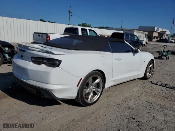 2019 Chevrolet Camaro 2SS with VIN 1G1FH3D74K0129768, listed as a Copart auction lot 58013964 with 52,531 mi miles and Salvage Title. Bid and sale history available at carsss.com. Image 3.
