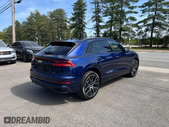 2019 Audi Q8 Premium Plus z VIN WA1EVAF10KD010837, wystawiony jako Copart lot #57176455 z przebiegiem 129 283 mil mil oraz Tytuł czysty. Historia ofert i sprzedaży dostępna na DreamBid. Obrazek 4.