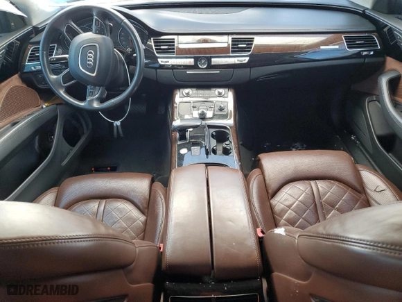 2014 Audi A8 L 3.0L TDI with VIN WAURMAFD7EN005005, listed as a Copart auction lot 86876854 with 141,985 mi miles and Salvage Title. Bid and sale history available at carsss.com. Image 8.
