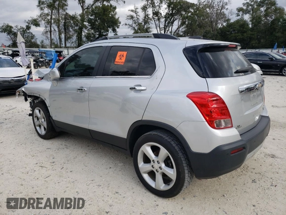 2016 Chevrolet Trax LTZ with VIN 3GNCJRSB5GL255423, listed as a Copart auction lot 86134524 with 61,776 mi miles and Salvage Title. Bid and sale history available at carsss.com. Image 2.