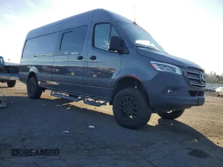 2023 Mercedes-Benz Sprinter with VIN W1W4NCVYXPT121618, listed as a Copart auction lot 82211324 with 12,656 mi miles and Salvage Title. Bid and sale history available at DreamBid. Image 4.