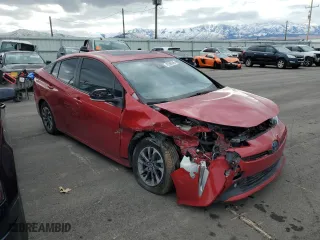 2022 Toyota Prius L Eco with VIN JTDKAMFU7N3158283, listed as a Copart auction lot 45386045 with 0 mi miles and Salvage Title. Bid and sale history available at carsss.com. Image 4.