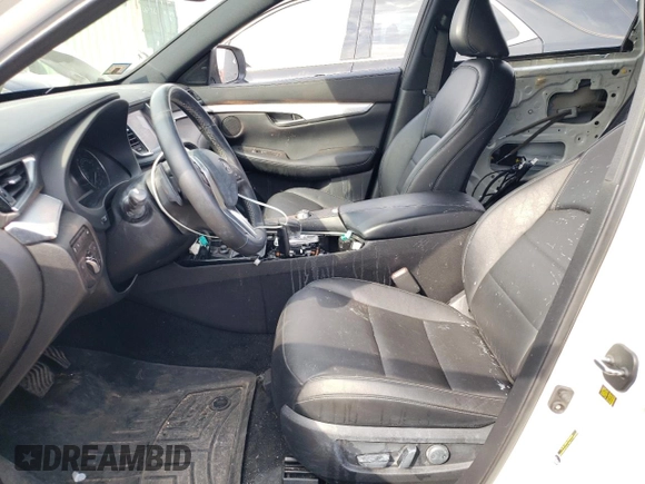 2020 Infiniti QX50 LUXE with VIN 3PCAJ5M37LF120726, listed as a Copart auction lot 45239163 with 26,185 mi miles. Bid and sale history available at carsss.com. Image 7.