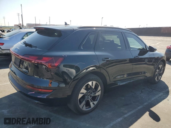 2022 Audi e-tron Premium with VIN WA1AAAGE6NB011258, listed as a Copart auction lot 45990135 with 51,679 mi miles and Salvage Title. Bid and sale history available at DreamBid. Image 3.