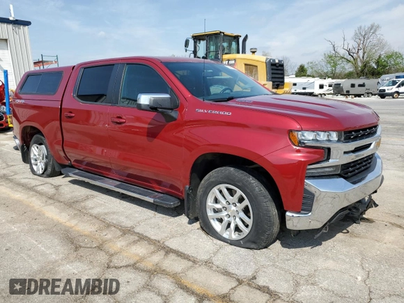 2020 Chevrolet Silverado 1500 LT with VIN 3GCUYDET0LG244803, listed as a Copart auction lot 53461845 with 110,828 mi miles and Salvage Title. Bid and sale history available at DreamBid. Image 4.