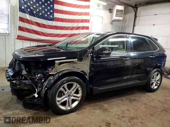 2017 Ford Edge Titanium with VIN 2FMPK4K97HBB69479, listed as a Copart auction lot 50074125 with 115,976 mi miles and Salvage Title. Bid and sale history available at carsss.com. Image 1.