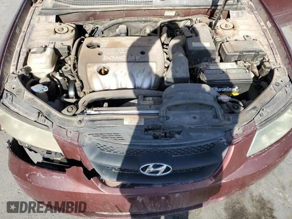 2007 Hyundai Sonata GLS with VIN 5NPET46C37H291788, listed as a Copart auction lot 52166515 with 169,254 mi miles and Clean Title. Bid and sale history available at DreamBid. Image 11.