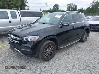 2021 Mercedes-Benz GLE 350 with VIN 4JGFB4KBXMA496463, listed as a IAAI auction lot 42488543 with 31,468 mi miles and . Bid and sale history available at DreamBid. Image 2.