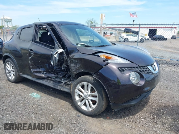 2015 Nissan Juke SV with VIN JN8AF5MVXFT550503, listed as a IAAI auction lot 42245020 with 112,957 mi miles and . Bid and sale history available at DreamBid. Image 1.