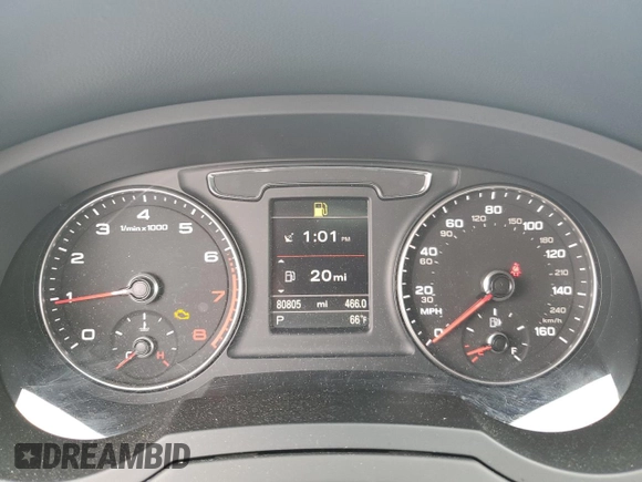2016 Audi Q3 Premium Plus with VIN WA1EFCFS9GR018463, listed as a Copart auction lot 58431465 with 80,805 mi miles and Salvage title. Bid and sale history available at DreamBid. Image 9.