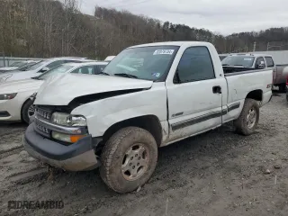 2002 Chevrolet Silverado 1500 LS with VIN 1GCEK14V82Z135222, listed as a Copart auction lot 82079734 with 121,935 mi miles and Salvage Title. Bid and sale history available at carsss.com. Image 1.