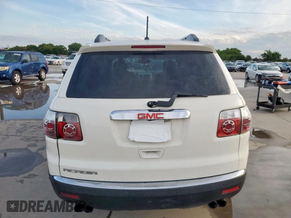 2010 GMC Acadia SL with VIN 1GKLRKED7AJ131937, listed as a Copart auction lot 59162365 with Not provided miles and Salvage title. Bid and sale history available at DreamBid. Image 6.
