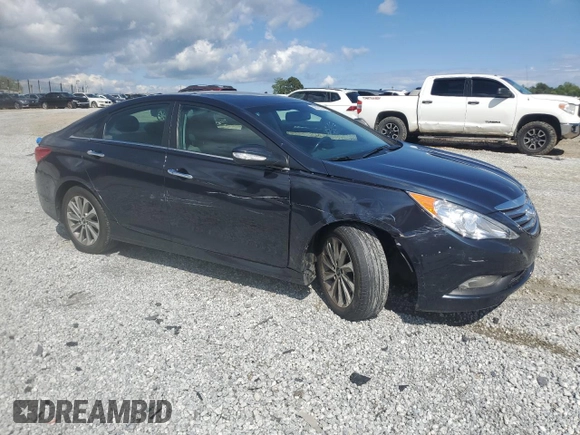 2014 Hyundai Sonata SE with VIN 5NPEC4AC0EH827178, listed as a Copart auction lot 52821265 with 52,961 mi miles and Salvage Title. Bid and sale history available at DreamBid. Image 4.