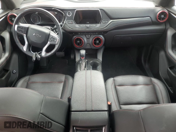2020 Chevrolet Blazer RS z VIN 3GNKBKRS8LS573512, wystawiony jako Copart lot #58736815 z przebiegiem Nie podano mil oraz Szkoda całkowita • Salvage title. Historia ofert i sprzedaży dostępna na DreamBid. Obrazek 8.
