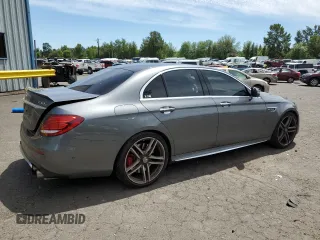 2018 Mercedes-Benz E-Class AMG E 63 S with VIN WDDZF8KB8JA258044, listed as a Copart auction lot 58792094 with 0 mi miles and Salvage Title. Bid and sale history available at carsss.com. Image 3.