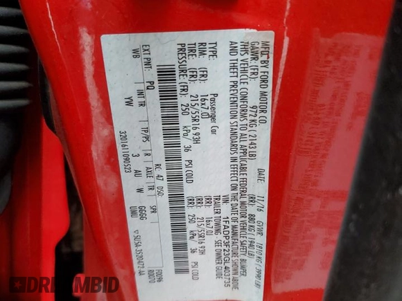 2016 Ford Focus SE z VIN 1FADP3F23GL403735, wystawiony jako Copart lot #61084465 z przebiegiem 155 373 mil mil oraz Szkoda całkowita • Salvage title. Historia ofert i sprzedaży dostępna na DreamBid. Obrazek 13.