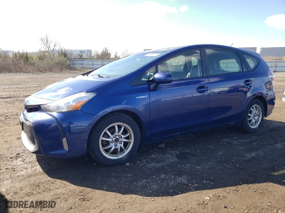 2015 Toyota Prius v Two with VIN JTDZN3EUXFJ023472, listed as a Copart auction lot 52605955 with 223,030 mi miles and Clean Title. Bid and sale history available at carsss.com. Image 1.