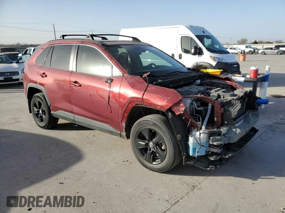 2021 Toyota RAV4 XLE with VIN 2T3W1RFV0MW167202, listed as a Copart auction lot 48779125 with 71,349 mi miles and Salvage Title. Bid and sale history available at carsss.com. Image 4.