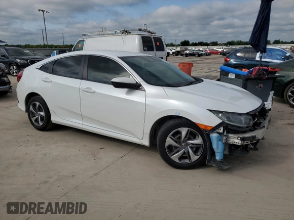 2020 Honda Civic LX with VIN 2HGFC2F6XLH559713, listed as a Copart auction lot 56125545 with 70,561 mi miles and Salvage title. Bid and sale history available at DreamBid. Image 4.