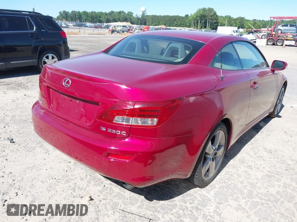 2010 Lexus IS 250 C с VIN JTHFF2C26A2502906, выставлен на аукционе IAAI как лот 42345094 с пробегом 200 600 миль миль и . История ставок и продаж доступна на DreamBid. Изображение 4.