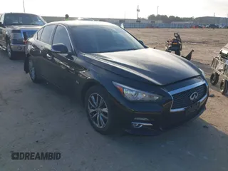 2017 Infiniti Q50 2.0t with VIN JN1CV7AP6HM642216, listed as a IAAI auction lot 41362110 with 99,542 mi miles. Bid and sale history available at carsss.com. Image 1.