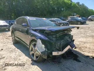2023 Genesis GV80 with VIN KMUHCESC7PU121865, listed as a Copart auction lot 57990365 with Not provided miles and Salvage title. Bid and sale history available at DreamBid. Image 14.