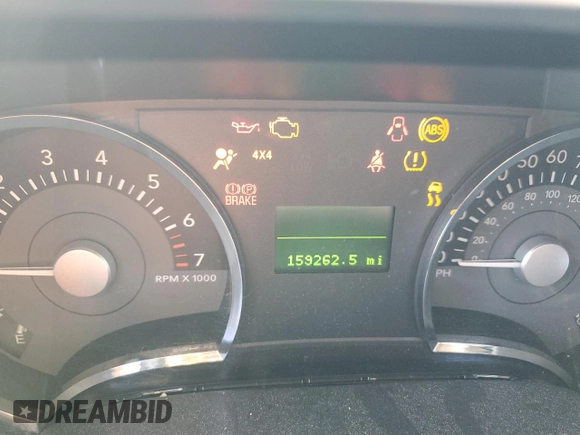2007 Mercury Mountaineer Premier with VIN 4M2EU48897UJ02387, listed as a Copart auction lot 72008804 with 159,262 mi miles and Salvage Title. Bid and sale history available at carsss.com. Image 9.