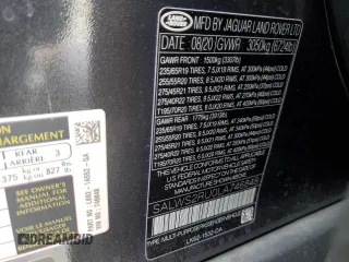 2020 Land Rover Range Rover Sport HST with VIN SALWS2RU0LA746848, listed as a Copart auction lot 49410175 with 33,255 mi miles and Salvage Title. Bid and sale history available at carsss.com. Image 15.